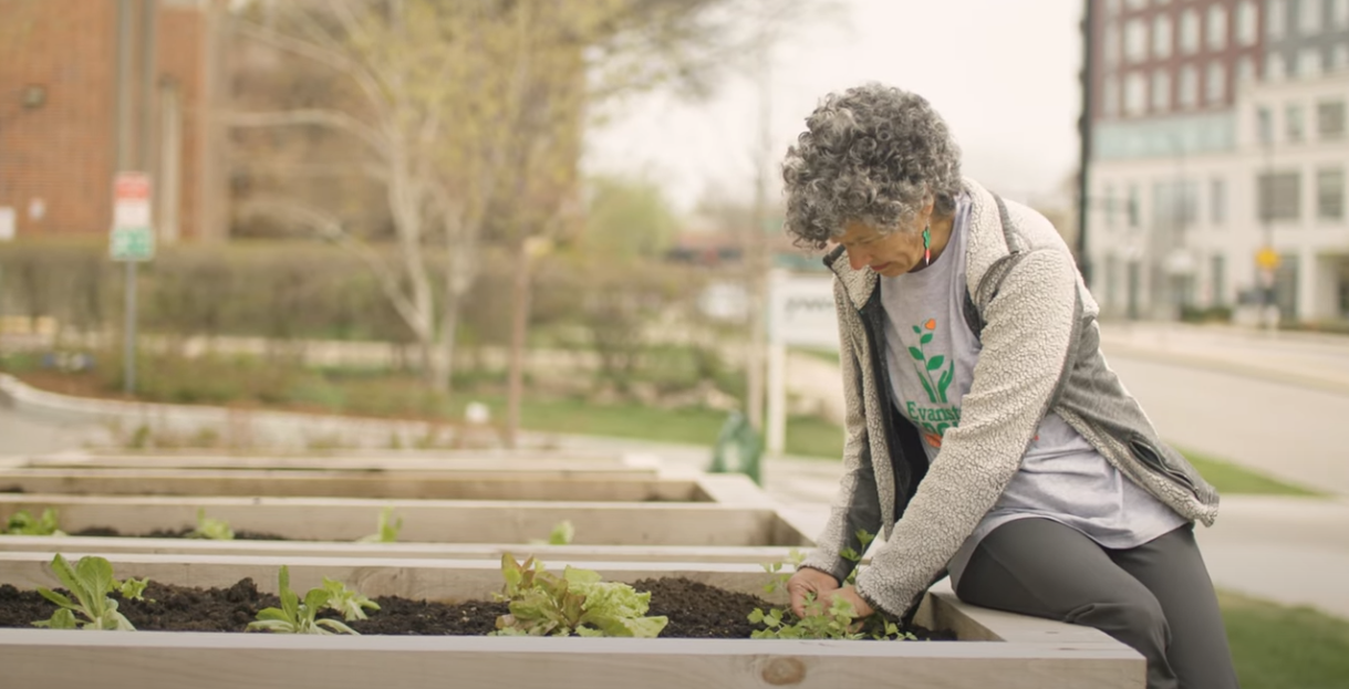 Woman gardening